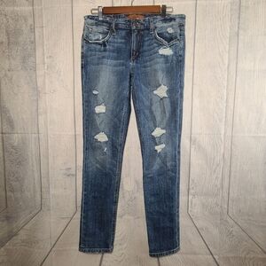 Joe's Jeans The Billie Boyfriend Slim Distressed Skinny Jeans Size 28